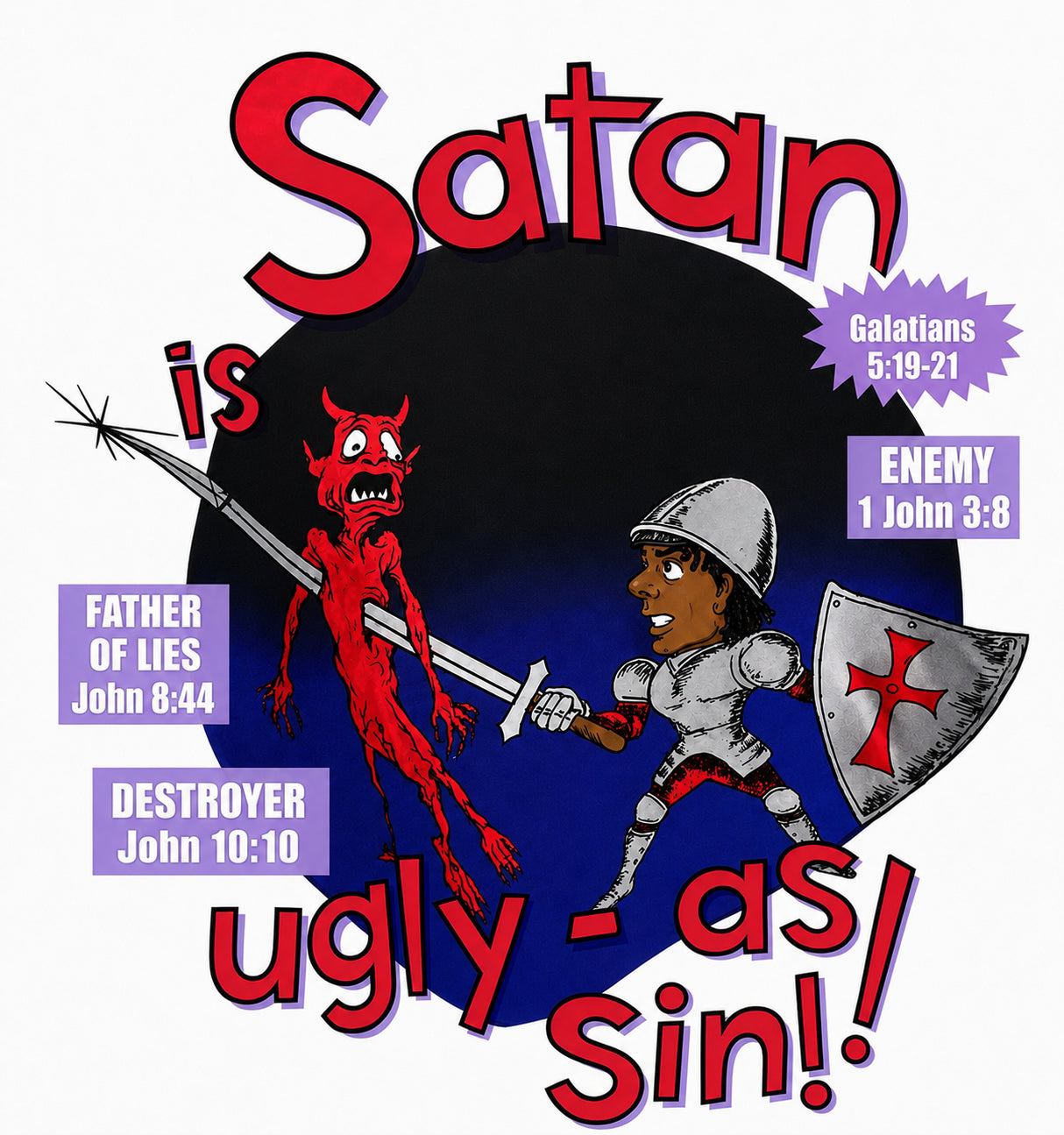 UGLY SATAN RAGLAN TEE