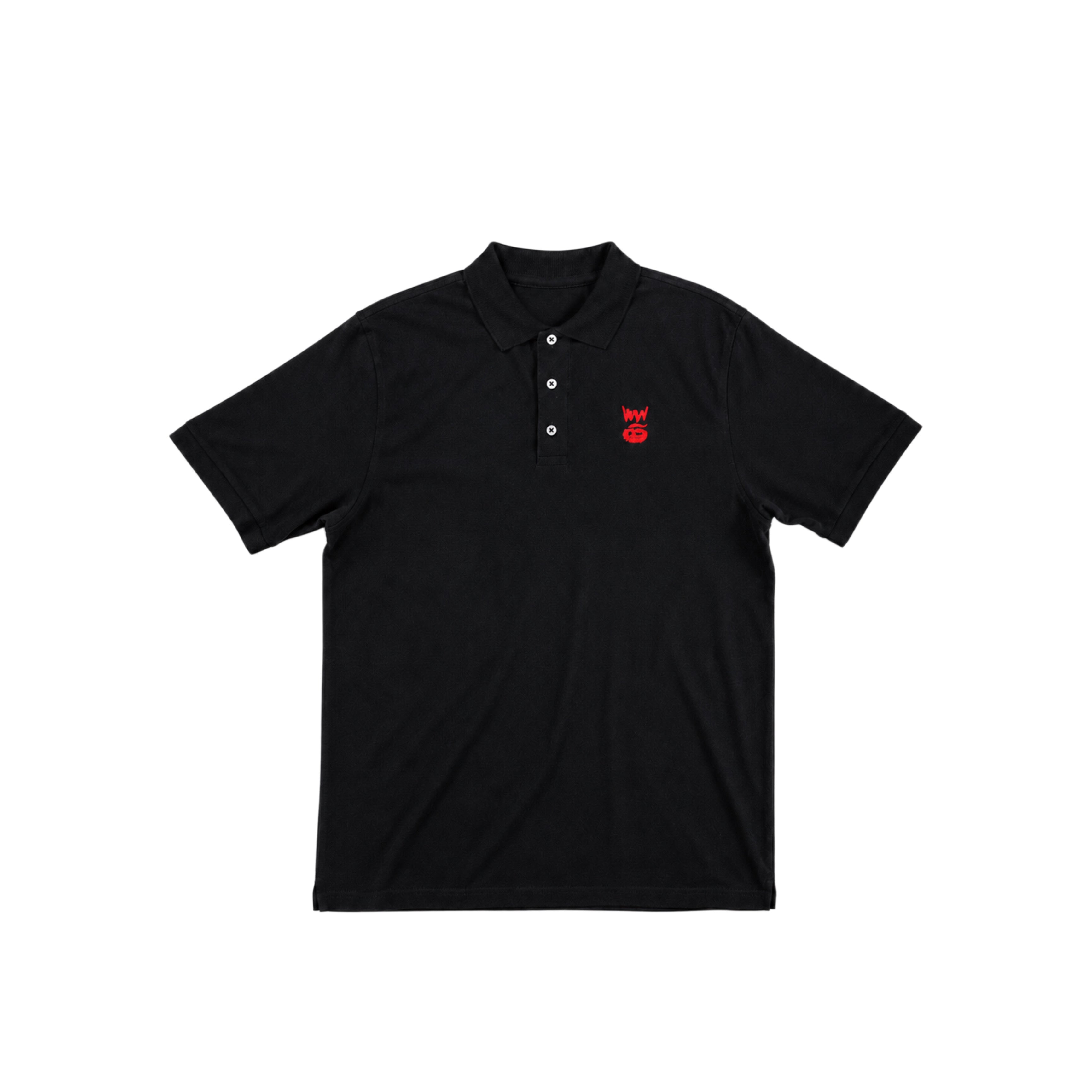 AOG LOGO POLO [BLACK/RED]