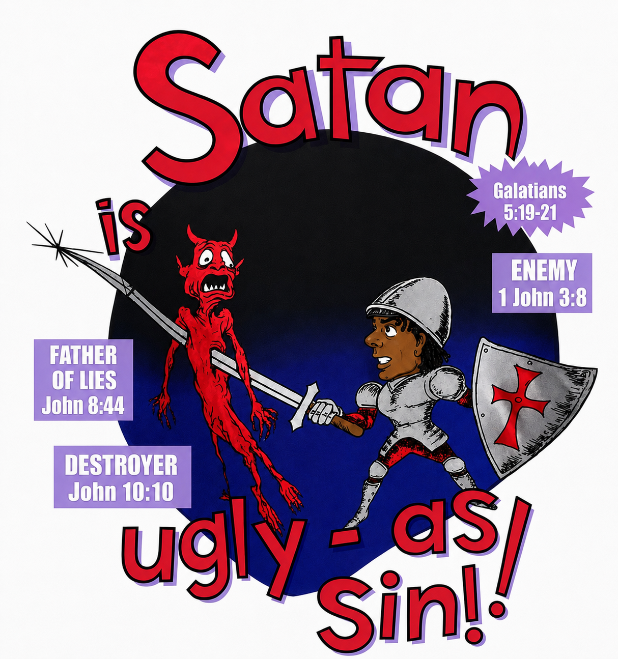UGLY SATAN RAGLAN TEE