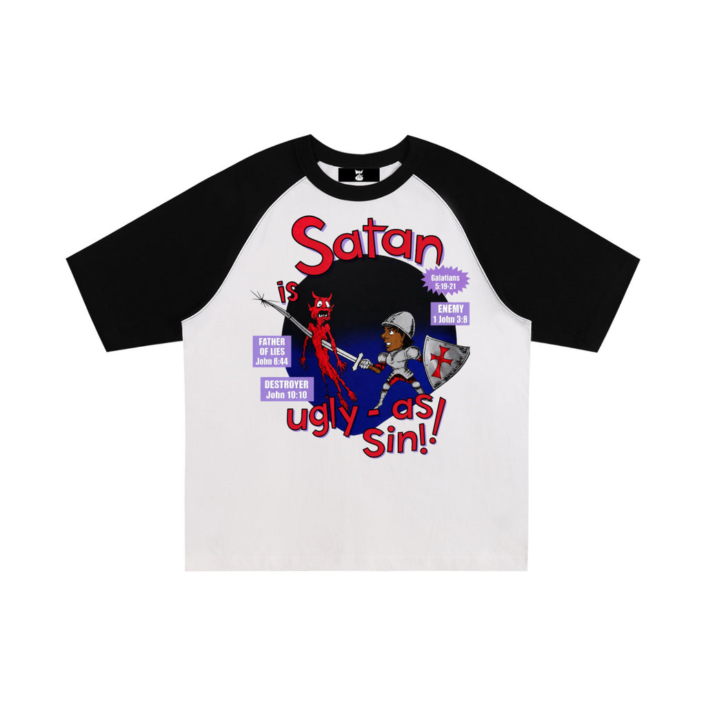 UGLY SATAN RAGLAN TEE